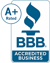 BBB Accredited Business A+ Rating Badge